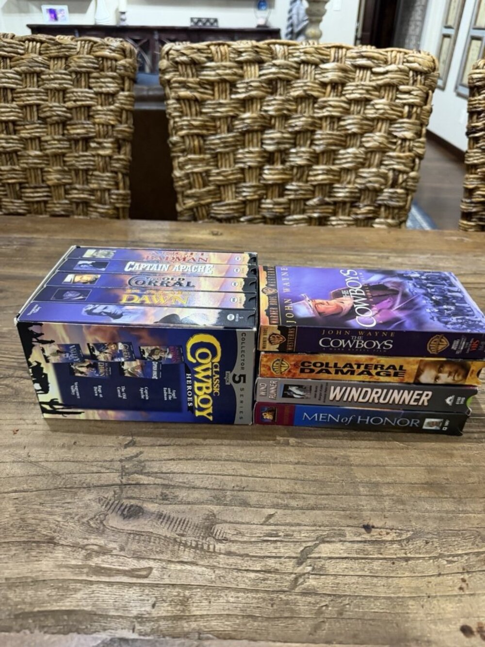 VHS Bundle Cowboys & Action Movies Lot Of 5 Collection